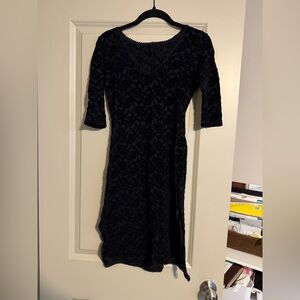 Black Lace Vintage Dress